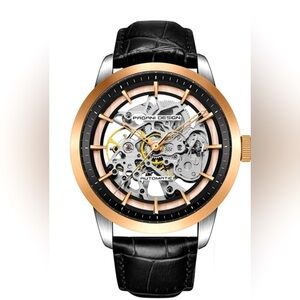 Pagani Design  Mechanical  Skeleton Hollow Leather Men's Wrist Watches